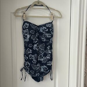 Tommy Bahama One Piece Swimsuit - Navy and White